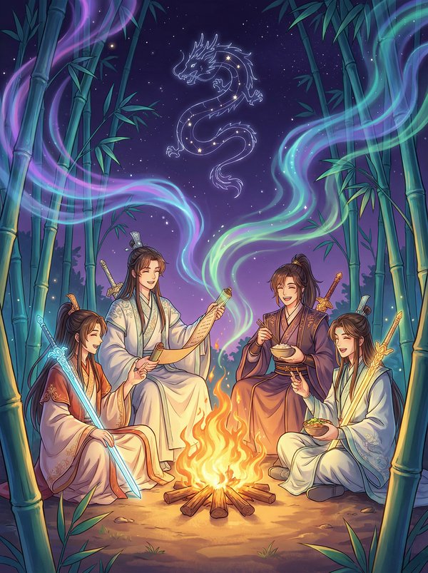 海角社区-竹林夜话